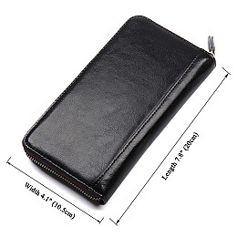 Визитница большая Vintage Черная (14605)