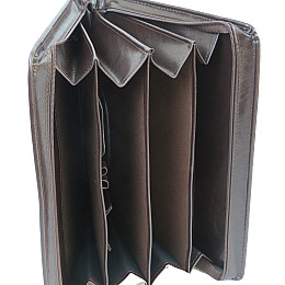 Ділова папка JPB з штучної шкіри A4 Коричневий (AK-10 brown)