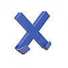 Магніт-утримувач суперпотужний Dahle Mega Cross 90x90 мм Синій (4009729067994)