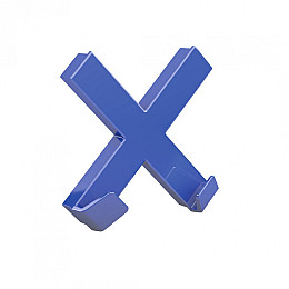 Магніт-утримувач суперпотужний Dahle Mega Cross 90x90 мм Синій (4009729067994)