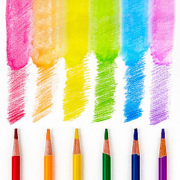 Набір кольорових акварельних олівців Lesko Water-2021 24 Color