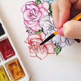 Набор кистей для мелкой детализации  WORISON 6 штук