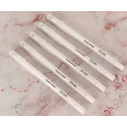 Ручка гелевая белая TOUCHNEW 0.8 mm