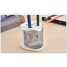 Электрическая точилка для карандашей  Tenwin  с 2 отверстиями (8004)