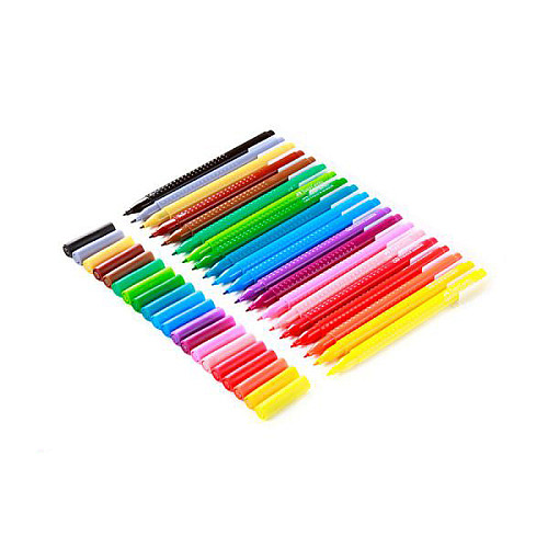 Фломастеры Faber-Castell Grip 20 цветов трехгранные