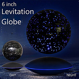Левитуюча глобус Levitating globe Зоряне небо 6" 16 см (LPG6001ZNB)