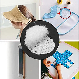 Липучки кружки самоклеючі застібки Stenson 15 мм 1000 шт White