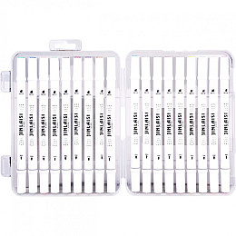 Набір фломастерів двосторонніх Bambi 18 кольорів 8166-18 у пластиковому боксі