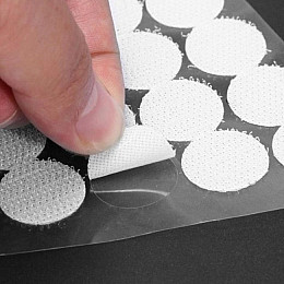 Липучки кружки самоклеючі застібки 10 мм 1000 шт White N