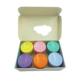 Краски гуашевые Школярик 301121001-UA 6 пастельных цветов