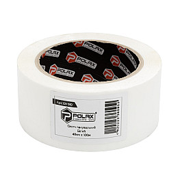 Клейка стрічка Polax скотч упаковочний 45мм х 100м Білий (101-190)