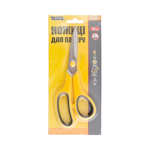 Ножницы для бумаги 195 мм MASTERTOOL GM (17-1195)