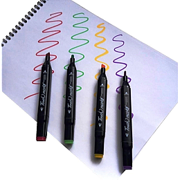 Набор маркеров Touch для скетчинга двусторонние 262 шт (1886395880)