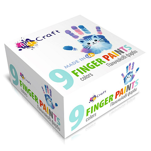Набор пальчиковых красок Art Craft 5024-AC 9 цветов по 20 мл