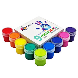 Набір пальчикових фарб Art Craft 5024-AC 9 кольорів по 20 мл