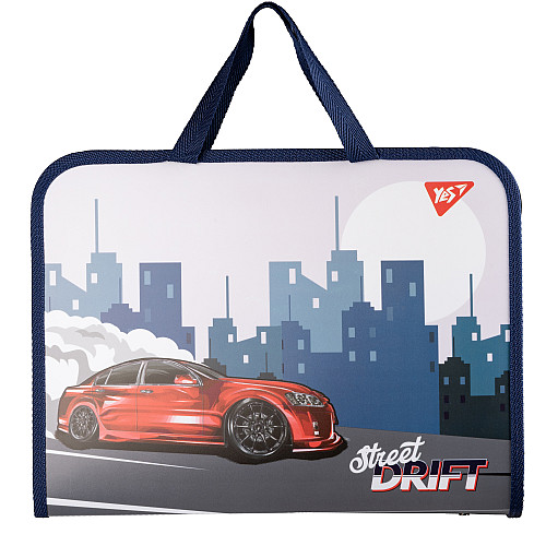 Папка-портфель YES FC на молнии з тканевими ручками Drift Attack (492245)