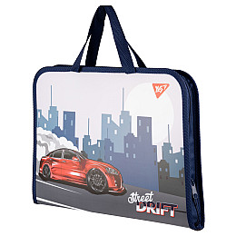 Папка-портфель YES FC на молнии с тканевыми ручками Drift Attack (492245)