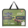 Папка-портфель YES FC на молнии с тканевыми ручками Jurassic World хаки (492242)