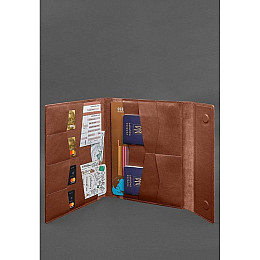 Кожаная папка для документов BlankNote А4 Светло-коричневая