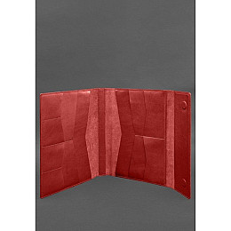 Кожаная папка для документов BlankNote А4 Красная