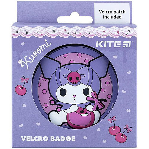Бейдж на липучці Sanrio Куромі 7,5 см KITE (HK24-3011-2)