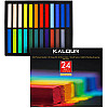 Мягкая цветная пастель для художников Kalour Premium набор из 24 цветов