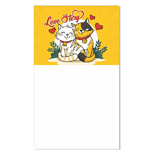Блокнот на магніті Love story Котики Jumbi Kt30072101 30 аркушів