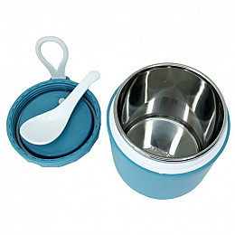 Ланчбокс с ложкой Mega Zayka MGZ-0122 (Blue) 430 мл