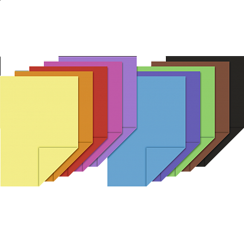 Набір кольорового паперу Heyda А3 10 аркушів 130 г/м2 10 кольорів 2047123
