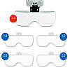 Очки-лупа бинокулярные 9892B2C Magnifier c LED подсветкой для ремонта ( 9892B2)