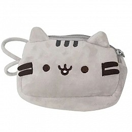 Пенал-сумка косметичка клатч детский 2Life Pusheen cat 19х11 см Серый (v-12158)