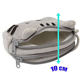 Пенал-сумка Pusheen cat 19х11 см Сірий (n-12158)