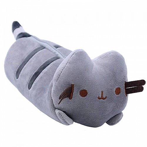 Пенал косметичка детский Pusheen cat 23х13 см Серый (n-12159)