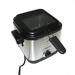 Фритюрница Mesko MS 4910 1.5 л Серебристый (008323)