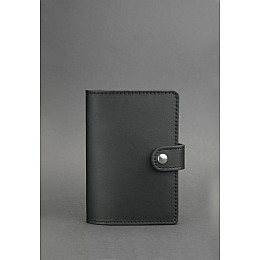 Кожаная обложка для паспорта BlankNote 3.0 Черная (BN-OP-3-g)