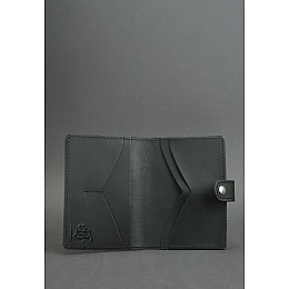 Кожаная обложка для паспорта BlankNote 3.0 Черная (BN-OP-3-g)