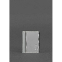 Женская кожаная обложка для водительских прав BlankNote 4.0 Серая (BN-KK-4-shadow)