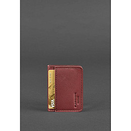 Женская кожаная обложка для водительских прав BlankNote 4.0 Бордовая (BN-KK-4-vin)