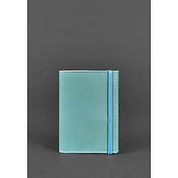 Кожаная женская обложка для паспорта BlankNote1.0 Бирюзовая (BN-OP-1-tiffany)