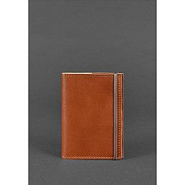 Кожаная обложка для паспорта BlankNote 1.0 Светло-Коричневая (BN-OP-1-k)