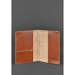 Кожаная обложка для паспорта BlankNote 1.0 Светло-Коричневая (BN-OP-1-k)