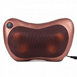 Масажер SUNROZ Neck Massager Pillow масажна подушка для області ши та голови Коричневий (SUN1304_2)