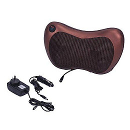 Масажер SUNROZ Neck Massager Pillow масажна подушка для області ши та голови Коричневий (SUN1304_2)