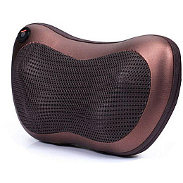 Масажер SUNROZ Neck Massager Pillow масажна подушка для області ши та голови Коричневий (SUN1304_2)