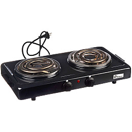 Електроплита настільна Domotec MS-5532 2x1000W Чорна (np2_00196)