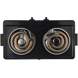Електроплита настільна Domotec MS-5532 2x1000W Чорна (np2_00196)