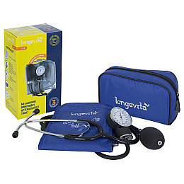 Механічний вимірювач тиску Longevita LS-5 (стетоскоп вбудований в манжету) (5929751)