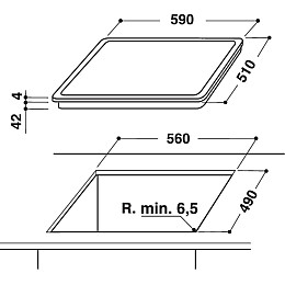 Электрическая варочная поверхность Indesit RI 161 C (6380389)