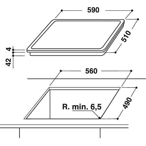 Электрическая варочная поверхность Indesit RI 161 C (6380389)