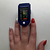 Пульсоксиметр Fingertip Pulse Oximeter LK-88 1 шт Cине-белый (0274)